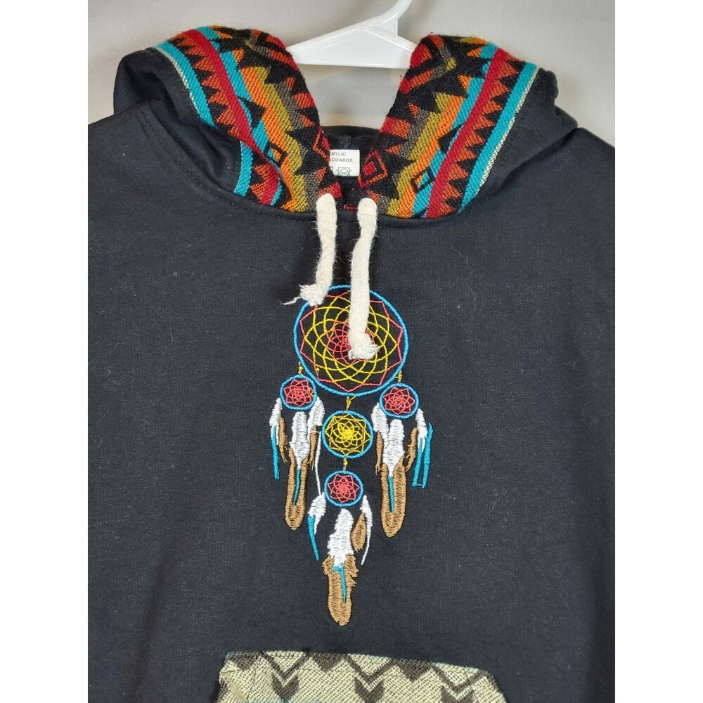 K.A. Native Arst Boys Hoodie Size 4 Dream Catcher Native Aztec Print Multicolor - Picture 2 of 9